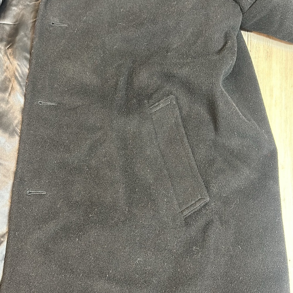EUC Men’s Silver Cloud Italian/Bulgarian Cashmere Blend Long Casual Overcoat,46L - Picture 15 of 16